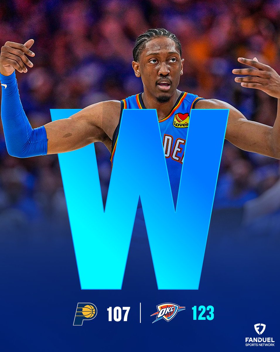 DOMINANT WIN IN GAME 2 TO EVEN THE SERIES ⚡

The Thunder are 5-0 after a loss this postseason #ThunderUp