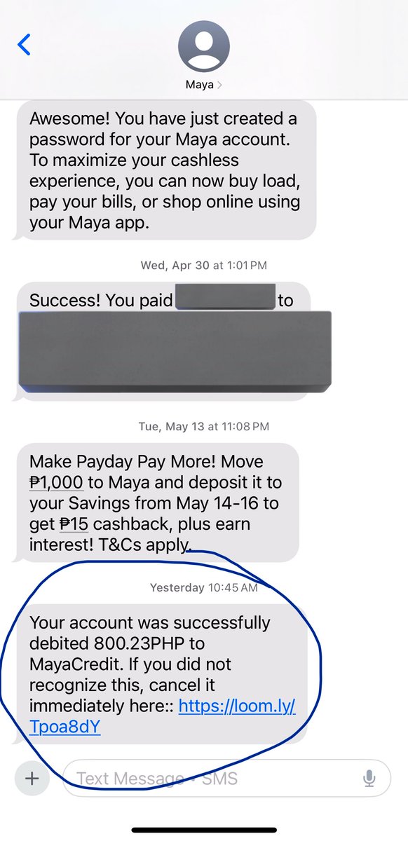 Hi <a href="/mayaofficialph/">Maya</a>, someone’s hacking your official SMS channel for scams I think