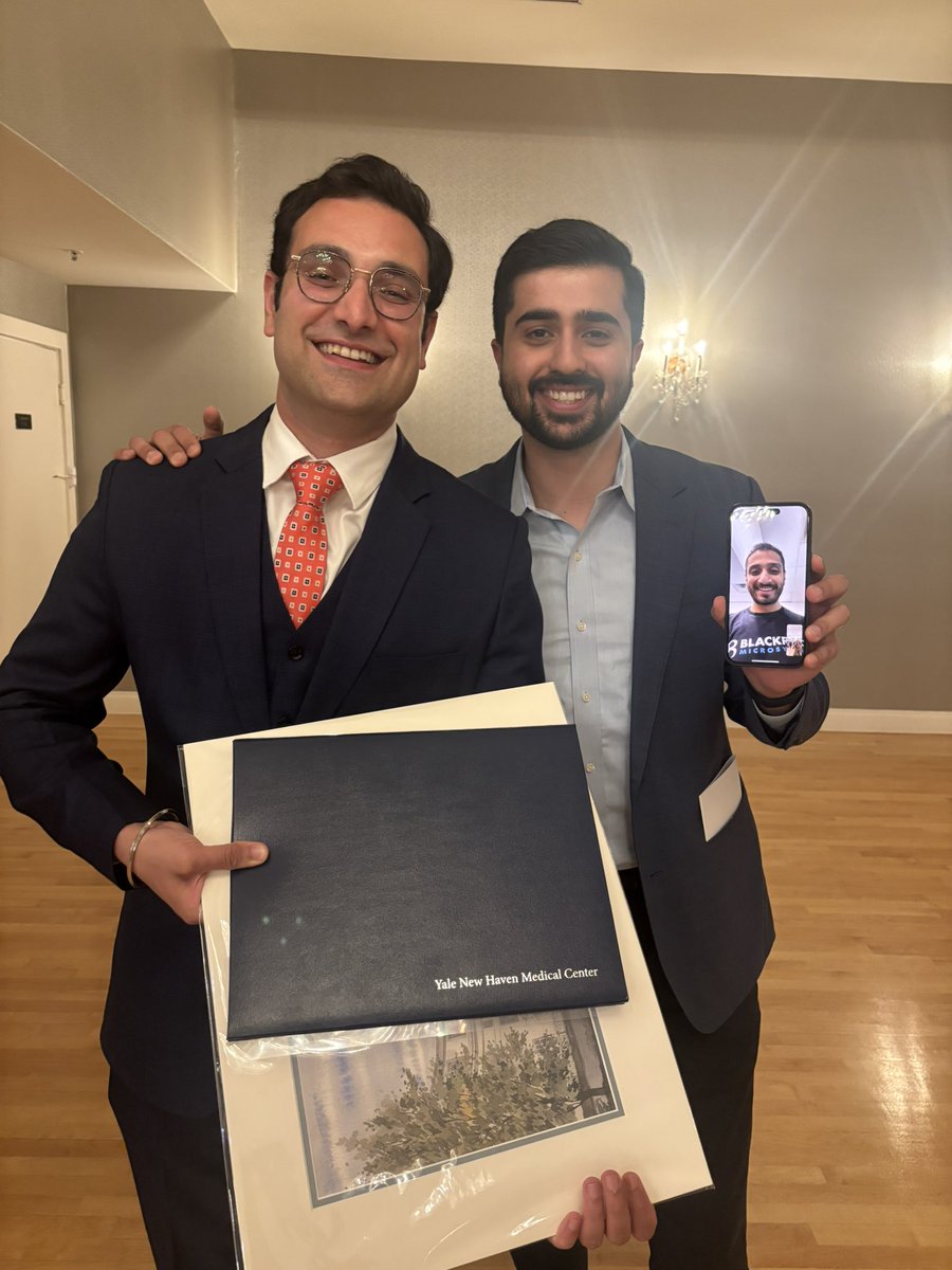 Mani Ratnesh Sandhu (@maniratneshss) on Twitter photo Huge congratulations to <a href="/TejasavSehrawat/">Tejasav Sehrawat, MD</a> on graduating from <a href="/TradIMYale/">Yale IM Traditional Residency Program</a>. Watching your journey has been inspiring.
Next up: <a href="/YaleDigestive/">Yale Digestive Diseases</a> for GI fellowship! You’re on a path to do amazing things, and I’m proud to call you my brother!! Huge congratulations to <a href="/TejasavSehrawat/">Tejasav Sehrawat, MD</a> on graduating from <a href="/TradIMYale/">Yale IM Traditional Residency Program</a>. Watching your journey has been inspiring.
Next up: <a href="/YaleDigestive/">Yale Digestive Diseases</a> for GI fellowship! You’re on a path to do amazing things, and I’m proud to call you my brother!!