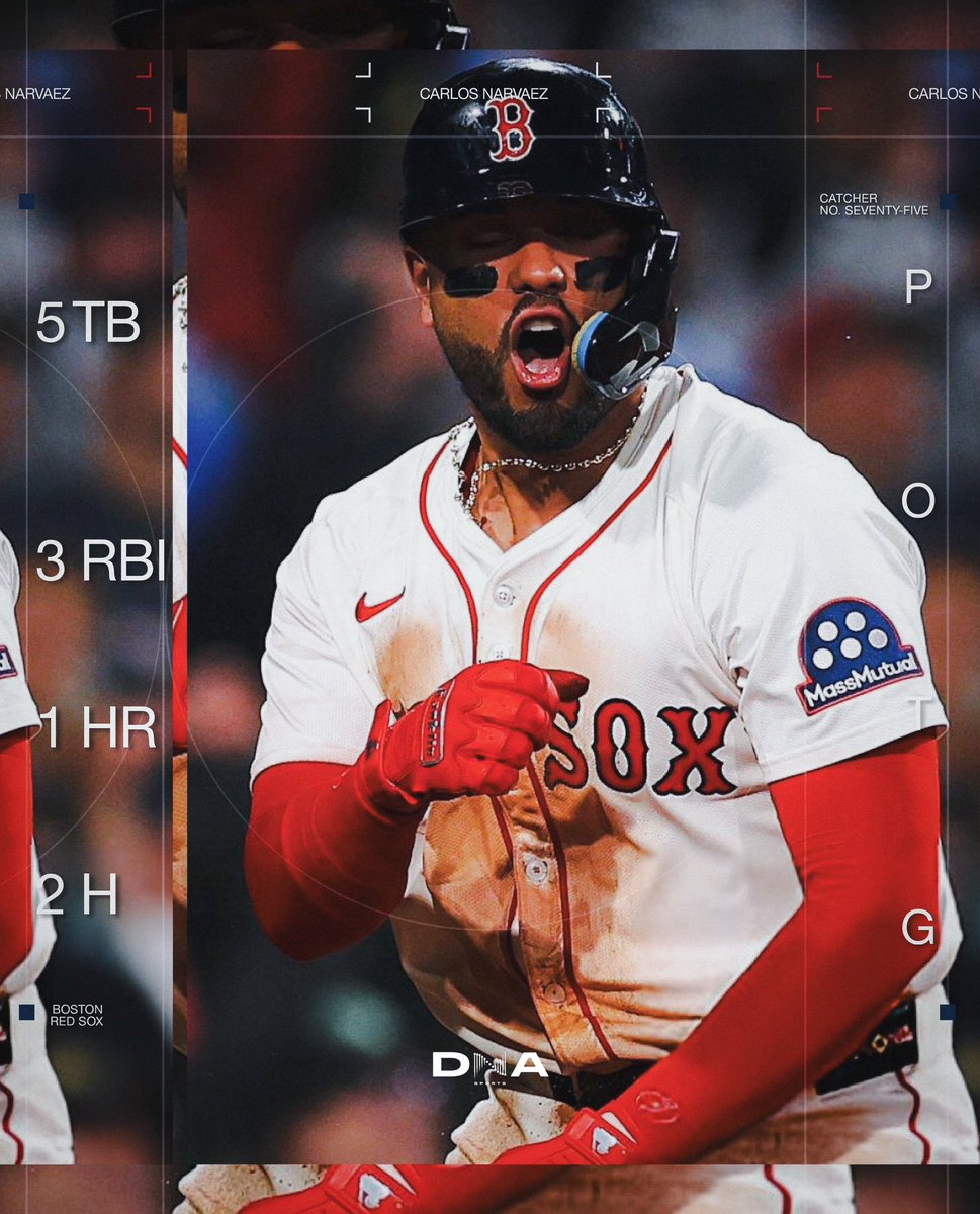 DNA Sports (@dna_sports_) on Twitter photo The Red Sox beat the Yankees 11-7 on Sunday Night Baseball to win the series with 5 Home Runs on the night as a team!
Carlos Narváez went 2/4 tonight, hitting a 3-run bomb in the 6th to give the Sox the lead they kept for the rest of the night!
🎨: <a href="/idontbestealin_/">andiddy 🐶🫶🏼🏹</a> The Red Sox beat the Yankees 11-7 on Sunday Night Baseball to win the series with 5 Home Runs on the night as a team!
Carlos Narváez went 2/4 tonight, hitting a 3-run bomb in the 6th to give the Sox the lead they kept for the rest of the night!
🎨: <a href="/idontbestealin_/">andiddy 🐶🫶🏼🏹</a>