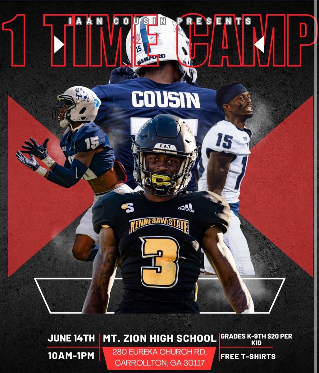 p7caleb's tweet image. thank you @lbridc for allowing me to come out June 14th and help with your camp!
anybody that’s wants to show your talent come out to Mount zion high school June 14th At 10am!