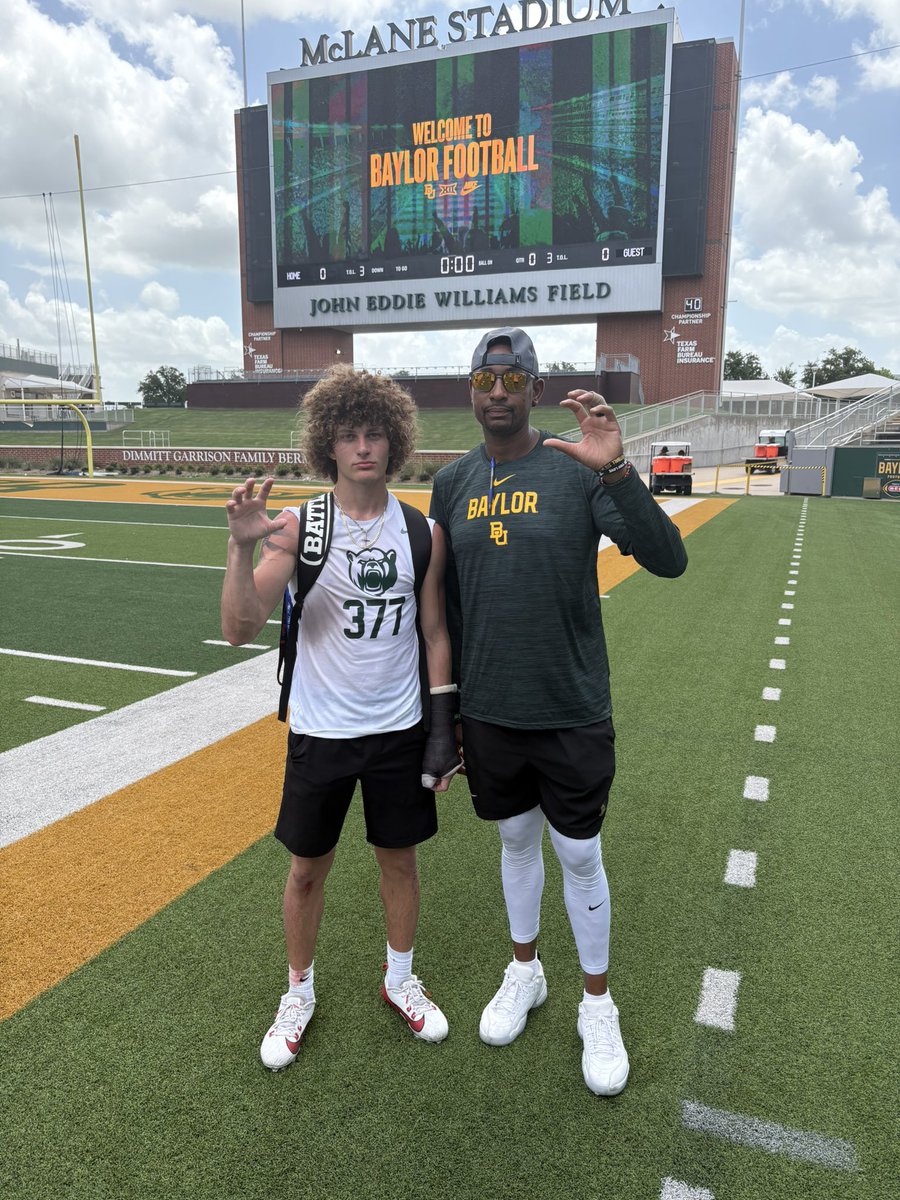 Hunter Rathke (@rathkehunter) on Twitter photo Had a great time showcasing my talents at the Baylor camp! <a href="/CoachDBaker81/">Dallas Baker</a> <a href="/CoachDColey/">Coach Coley</a> <a href="/handal_dave/">Dave Handal</a> <a href="/FootballTomball/">Tomball Cougar Football</a> #thelab #distinctlyhiscollegetour Had a great time showcasing my talents at the Baylor camp! <a href="/CoachDBaker81/">Dallas Baker</a> <a href="/CoachDColey/">Coach Coley</a> <a href="/handal_dave/">Dave Handal</a> <a href="/FootballTomball/">Tomball Cougar Football</a> #thelab #distinctlyhiscollegetour