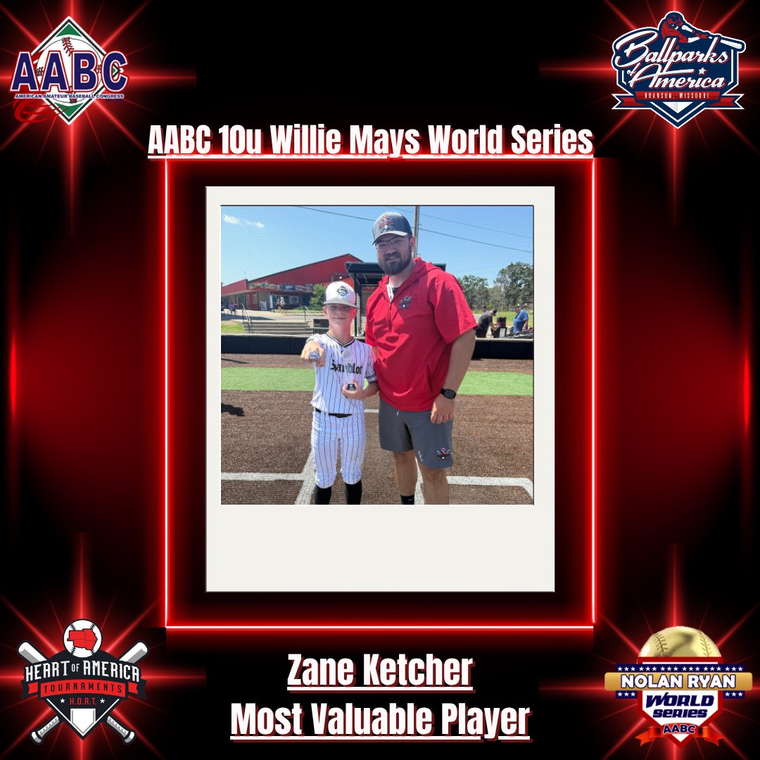 HOATournaments's tweet photo. Congratulations to @Sandlot_Tulsa on winning the 2025 AABC 10u Willie Mays World Series!!! #AABC #HOAT https://t.co/UUmAtBzlKQ