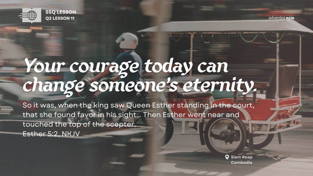 Everyday decisions matter. Ruth’s kindness and Esther’s courage show us that faith in action—no matter how small—can shape history. God placed you where you are for a reason. Will you say “yes” to His purpose today?

👉 Read Lesson 11: Ruth and Esther. 
Reflect on how God can use