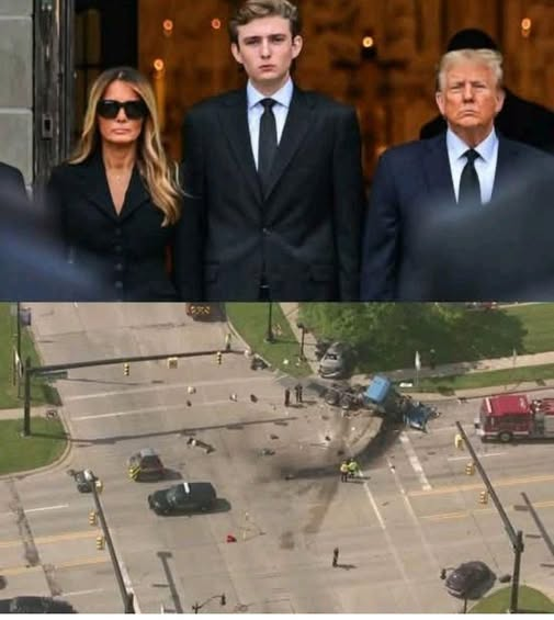 Neminambudiri's tweet photo. Breaking: Barron Trump, 19, son of former President Donald J. Trump, has tragically passed away. Sources close to the family confirmed the heartbreaking news. Cause of death not yet disclosed. More details expected. 
#RIPBarronTrump #PrayersForTheTrumpFamily
#USNEWSUSA https://t.co/hfA4QSgRY0