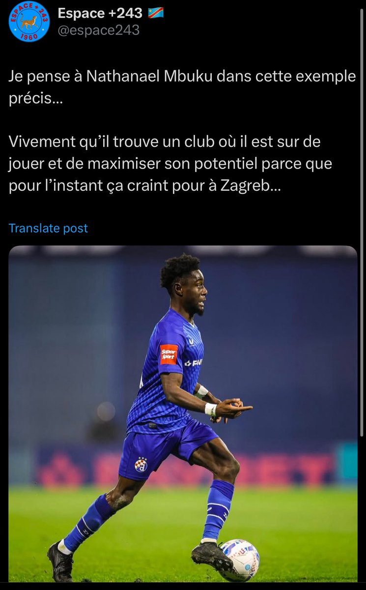 espace243's tweet photo. Déjà merci Nathanaël pour ta perf et ça me rassure une fois de plus que sa perf est un aperçu à ce qu’on rentre vraiment dans ce cas de figure ( qu’on peut voir dans le premier screen ) et que je disais que Mbuku correspondait à ces critères 

L’été sera très décisif et crucial pour lui et le choix de club doit être le BON pour qu’il exploite enfin son plein potentiel ! 

Cela tient à peu de chose pour qu’il retrouve son niveau et on pourrait avoir le Mbuku qu’on a pu voir contre Mada mais en mieux ! 

Le congolais à suivre durant ce mercato !
