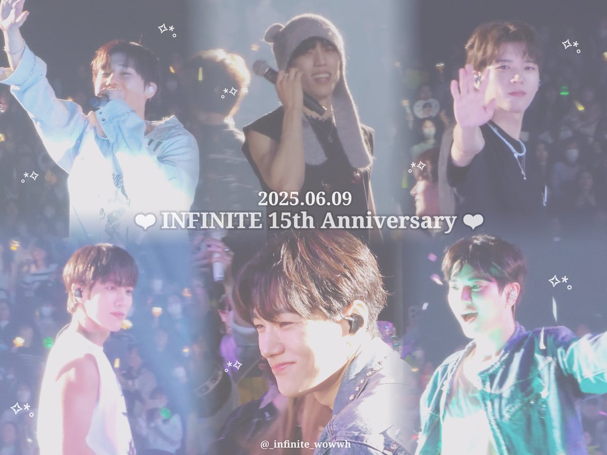 𝐈𝐍𝐅𝐈𝐍𝐈𝐓𝐄 𝟏𝟓𝐭𝐡 𝐀𝐧𝐧𝐢𝐯𝐞𝐫𝐬𝐚𝐫𝐲.*·

나의 청춘이 끝나지 않은 이유
인피니트 15주년 너무너무 축하해💛

#인피니트_15주년_여전히아름다워 
#INFINITE_15th_Anniversary  
#15YearsWithINFINITE #인피니트 
<a href="/IFNT_Official_/">INFINITE(인피니트)</a> <a href="/wowwh/">nam woo hyun</a>