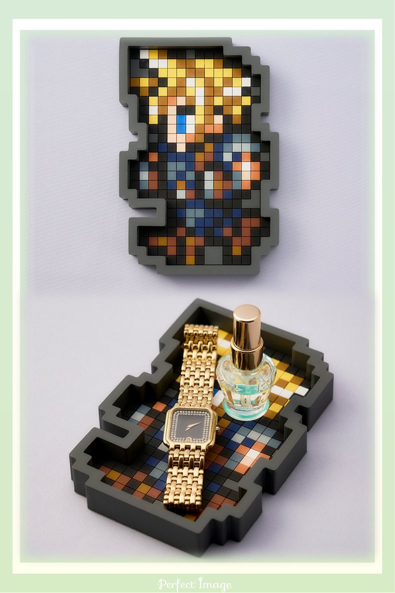【 #EXBAR_AKIBA 】
🎶おすすめ商品のご案内です🎶

#ファイナルファンタジー レコードキーパー　　ラバートレイ〈クラウド〉

ドット絵を使用した小物入れですが、そのままインテリアとして飾っても存在感があって可愛らしいですね💕