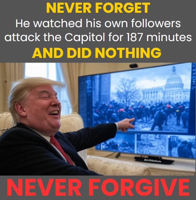Trump didn't send in the National Guard when his insurrectionist attacked the Capitol on J6, like he  just did in California! Let that sink in for a second!  🙄