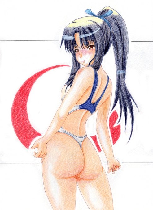 #このタグを見た人はポニーテールの画像を貼る #過去絵 高い位置で結わいたポニテがお気に入り