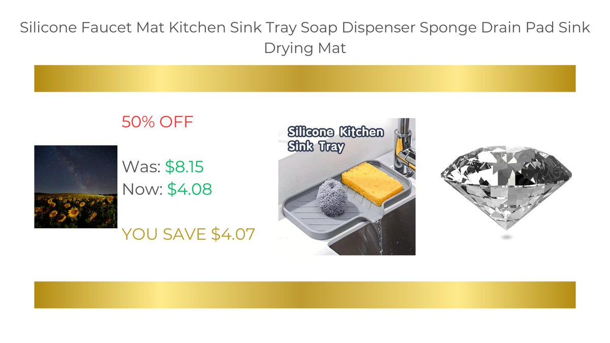 JonArauzo's tweet image. Silicone Faucet Mat Kitchen Sink Tray Soap Dispenser Sponge Drain Pad Sink Drying Mat

Buy it now:

s.click.aliexpress.com/e/_oEcILuq

#silicone #faucet #drying #mat #soap #tray #drain #pad #forsale #buynow #product #discount #aliexpress #shopping #smallbusiness #marincounty #california