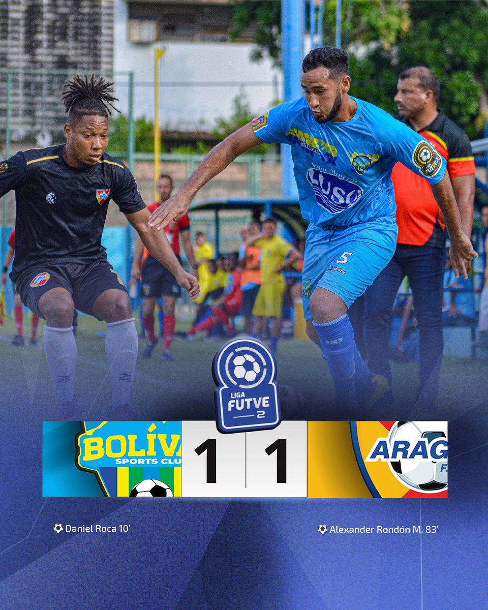 LigaFUTVE2's tweet photo. 👏🏻 • @AraguaFC rescató un punto valioso en su visita al Decanato UDO

🔥 • Alexander Rondón M. se sigue apuntando tantos a su cuenta

#VenezuelaEsFUTVE https://t.co/eY79FHa6RQ