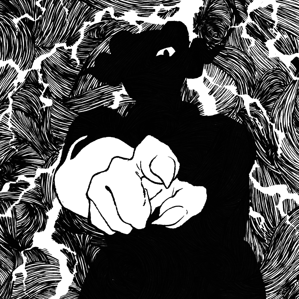 yujumu's tweet photo. あと上手くできたので白黒版 https://t.co/TqXeSEWIbA