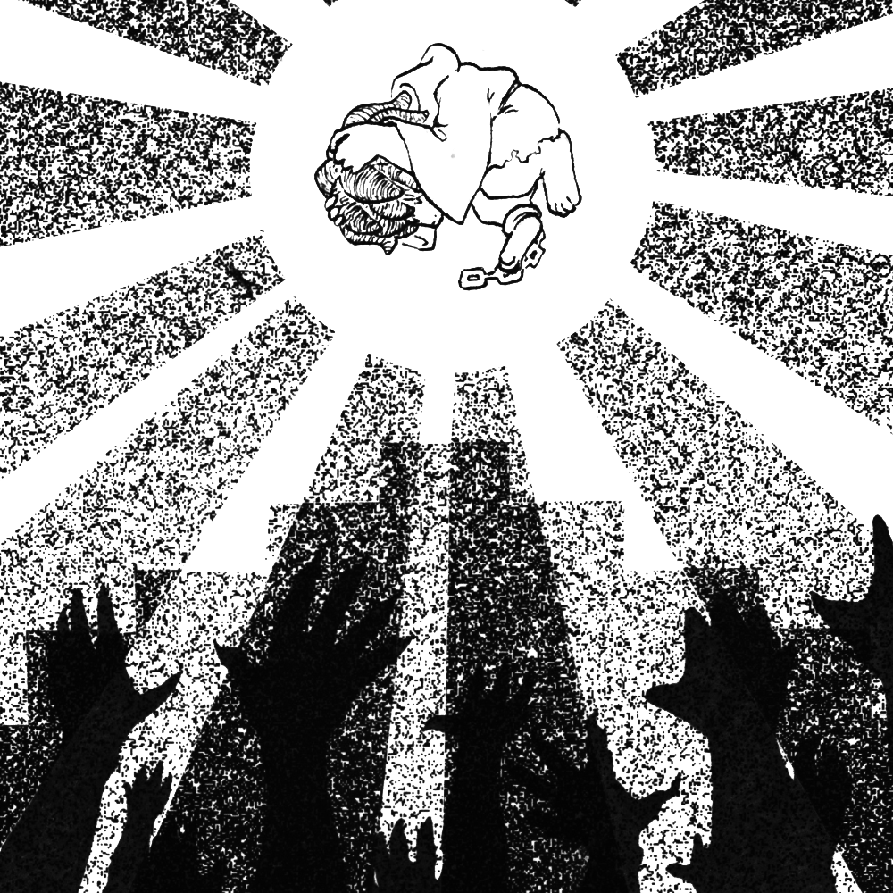 yujumu's tweet photo. あと上手くできたので白黒版 https://t.co/TqXeSEWIbA