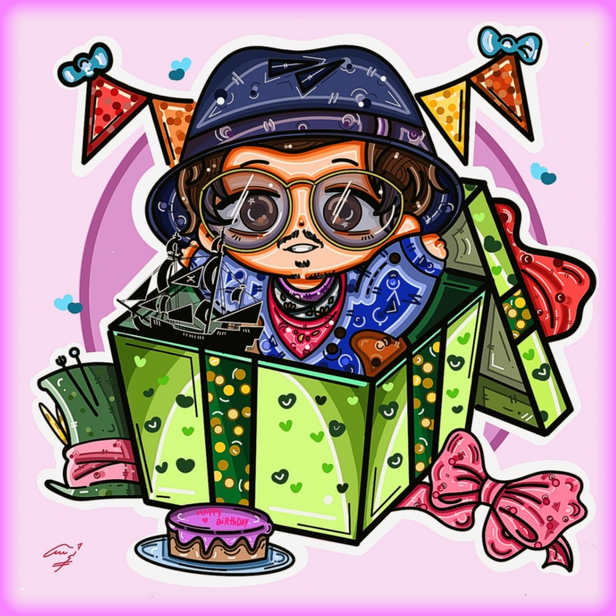 #HappyBirthdayJohnnydepp 
You are a living legend, an endless source of inspiration, and the reason I smile even on my darkest days
I’m so, so proud to call myself your fan!it’s not just a title, it’s a piece of my heart
Thank you for being the beautiful soul that you are🎈🎂