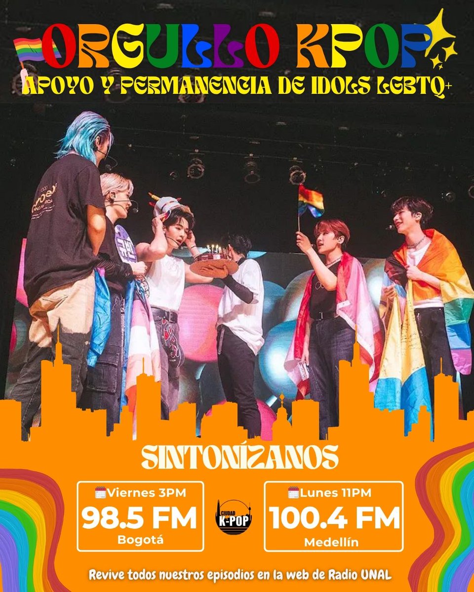Nos unimos a la celebración del #MesdelOrgullo con un programa dedicado a la representación #LGBTQ+ en el #KPop 🌈

Hoy queremos destacar a esos artistas que rompen moldes, comparten su verdad y hacen parte de la comunidad con orgullo  🏳️‍🌈