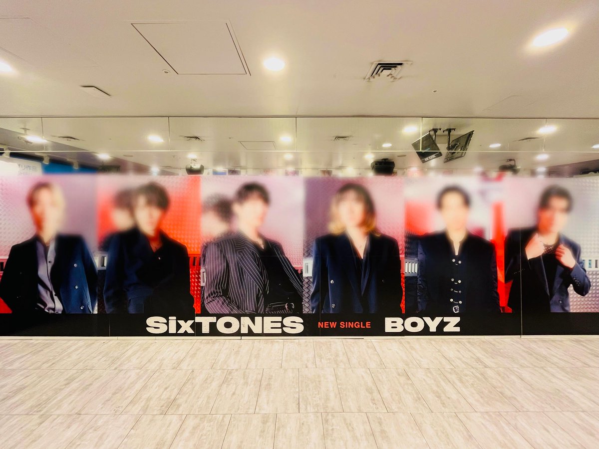 📢#タワ渋のお知らせ #SixTONES New Single『BOYZ』発売記念 4F特大