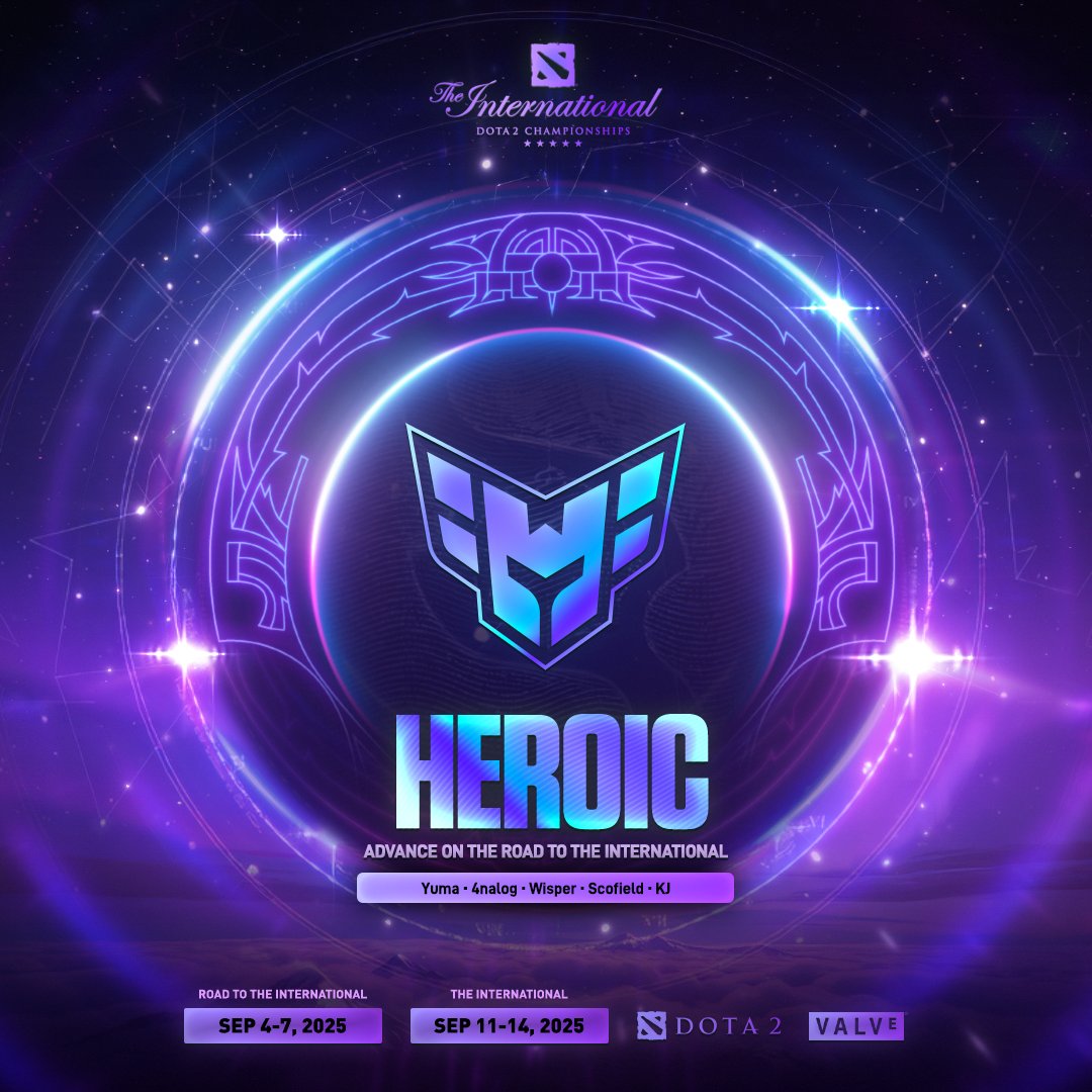 HEROIC secure the slot from the South American Regional Qualifiers and advanced on the Road to The International. Congratulations. #TI14 #Dota2