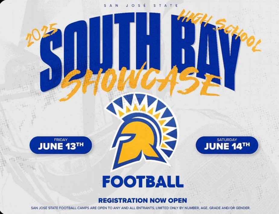 Gavin Guerrero (@gaving0710) on Twitter photo Coaches, I will be in attendance at the South Bay Showcase on Saturday, June 14th!
<a href="/CoachBojay/">Bojay Filimoeatu</a> <a href="/CoachO_SJSU/">Derrick Odum</a> <a href="/CoachIrv_/">Josh Irvin</a> Coaches, I will be in attendance at the South Bay Showcase on Saturday, June 14th!
<a href="/CoachBojay/">Bojay Filimoeatu</a> <a href="/CoachO_SJSU/">Derrick Odum</a> <a href="/CoachIrv_/">Josh Irvin</a>