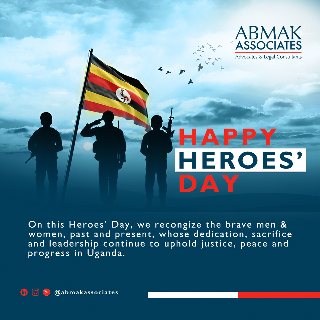 We take this moment to appreciate the individuals whose strength and unwavering commitment have helped build a better Uganda. Their service is a reminder of what it means to lead with integrity and purpose.

Happy Heroes Day from all of us at ABMAK Associates.

#ABMAKAssociates