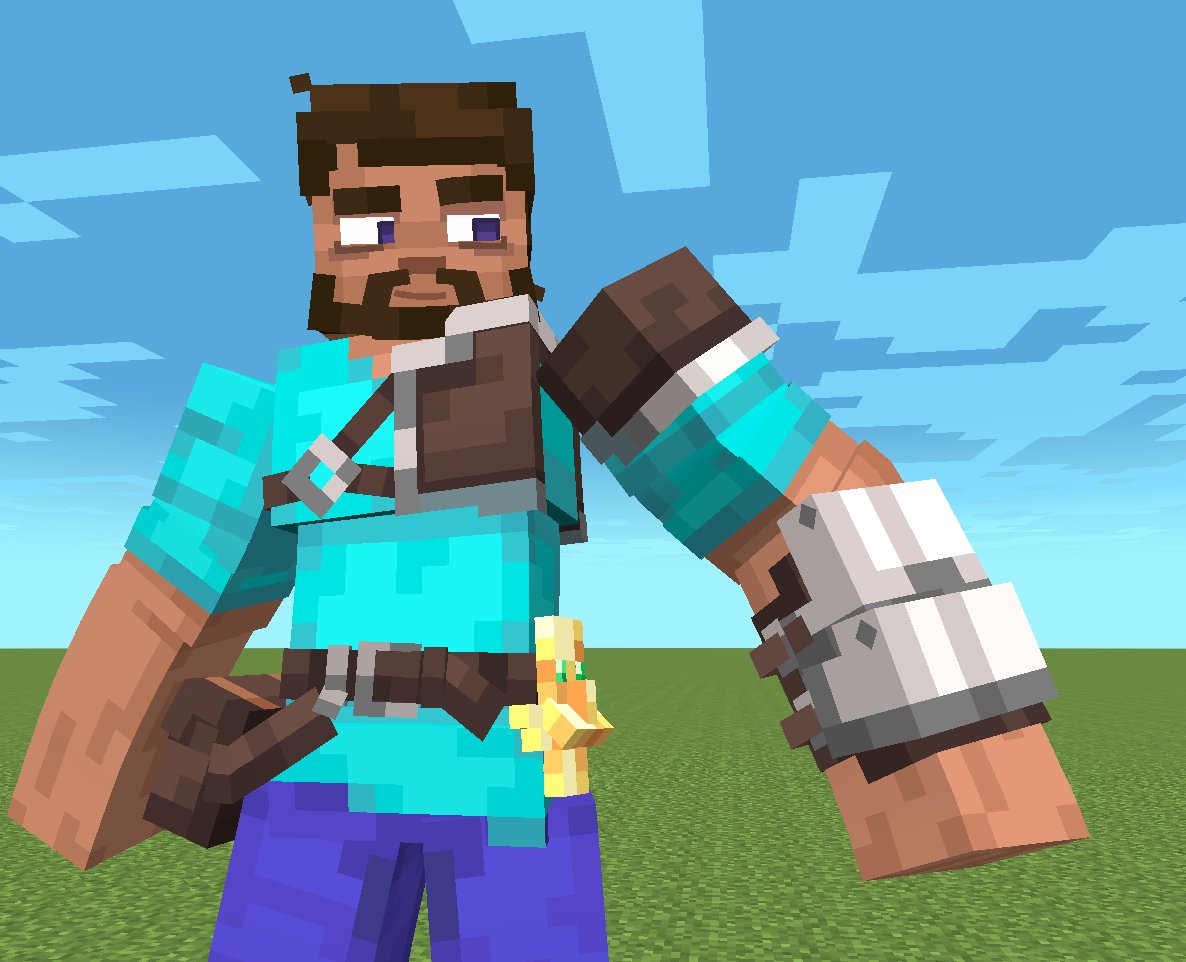 Accessories for Steve
#Minecraft