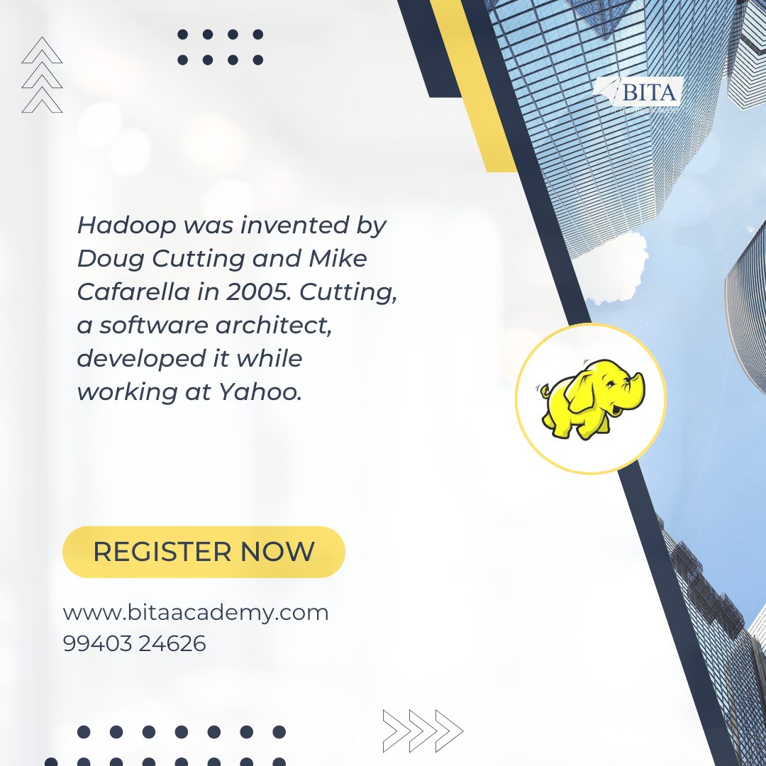 Bitaaacademy's tweet image. ☑️ Hadoop enables processing massive data sets across distributed systems. Learning it boosts your big data skills, and preparing for data science roles.
📞9566004626
🌐bitaacademy.com/course/hadoop-…
#LearnHadoop #BigDataAnalytics #DataEngineering #HadoopTraining #BITAITTrainingAcademy