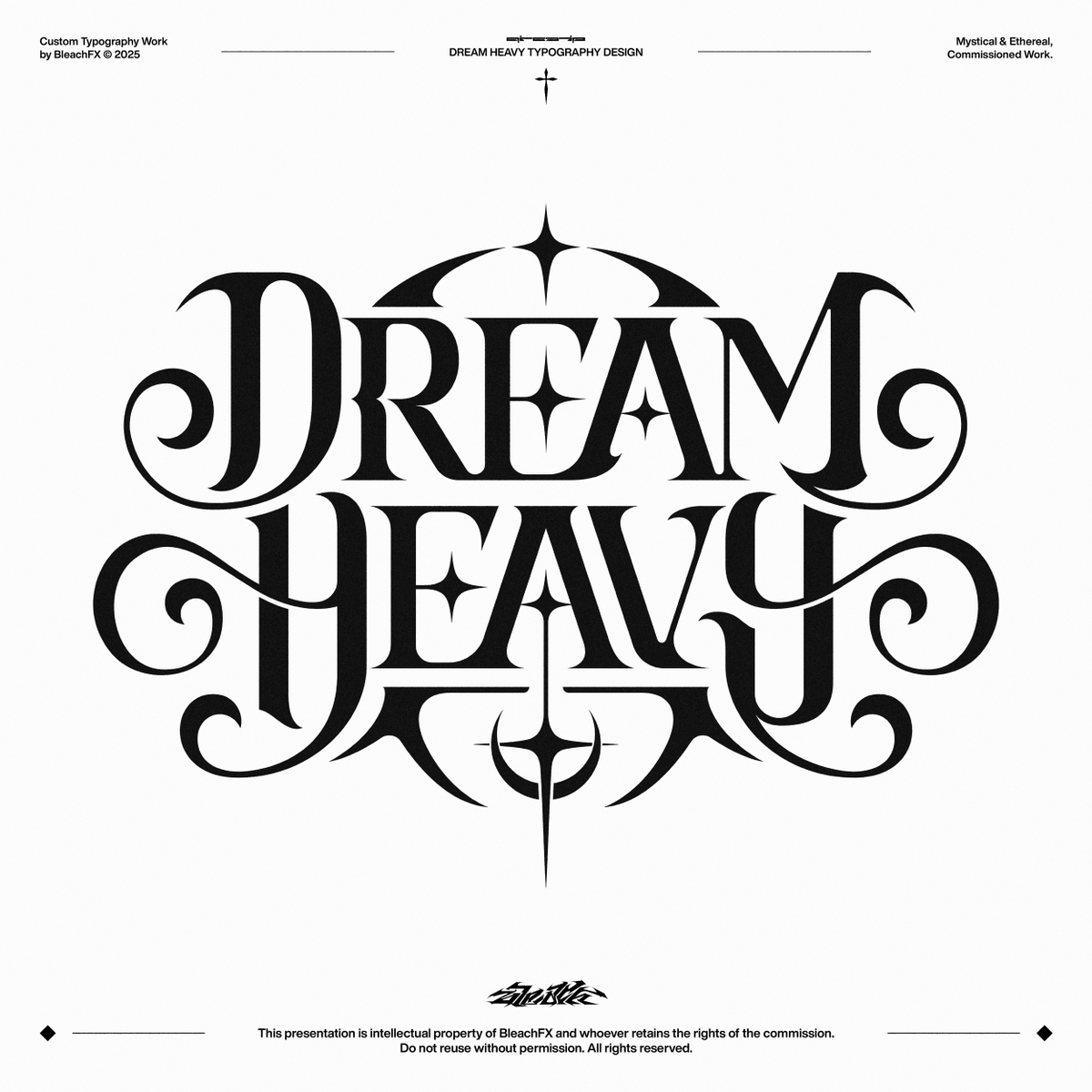 BleachFX's tweet image. dream heavy - typography design ✨🌙