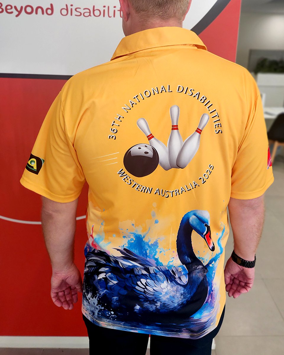 EdgeEmployment's tweet photo. 🎳We’re thrilled to cheer on our colleague Brad as he competes in the 36th National Disability Championship for Tenpin Bowling, held in Perth!

Brad has been part of the Edge team for almost 10 years, and we’re so proud to see his hard work take him to the national stage. https://t.co/nPKztZUeSu