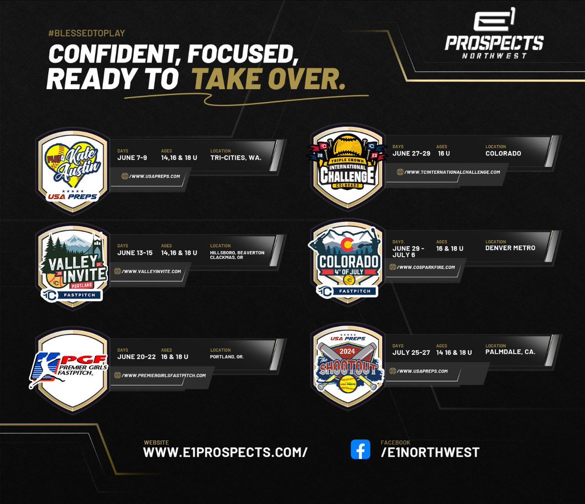 Updated tournament schedule!