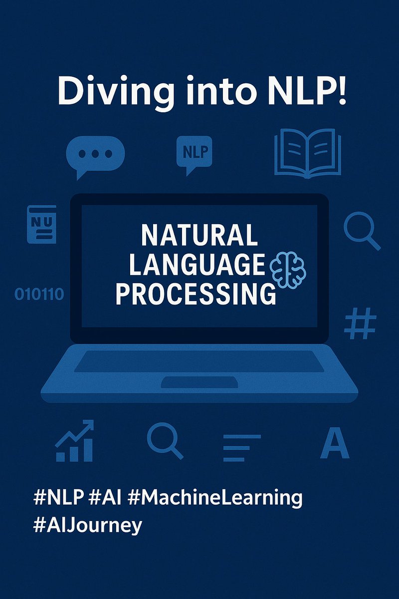 Sheikh_Mursu's tweet photo. Completed Deep Learning — Now stepping into the world of NLP!
Learning how machines understand human language using Natural Language Processing.
Excited to explore text, sentiment, and language models!
#NLP #AI #MachineLearning #AIJourney #DeepLearning https://t.co/WONdEuqa1M