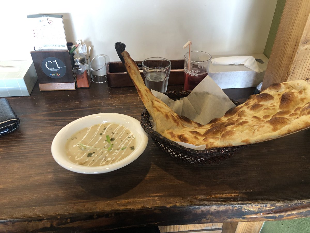 pad_hi64's tweet photo. 栗山のネパールカレー　アース　日替わりカレー　サヒチキン　辛さ3 
辛いシチューな感じでうまい
辛さは4(MAX)でもよいかな
中には美味しいチキンも入ってるよ^_^ https://t.co/SmRUaXssJy