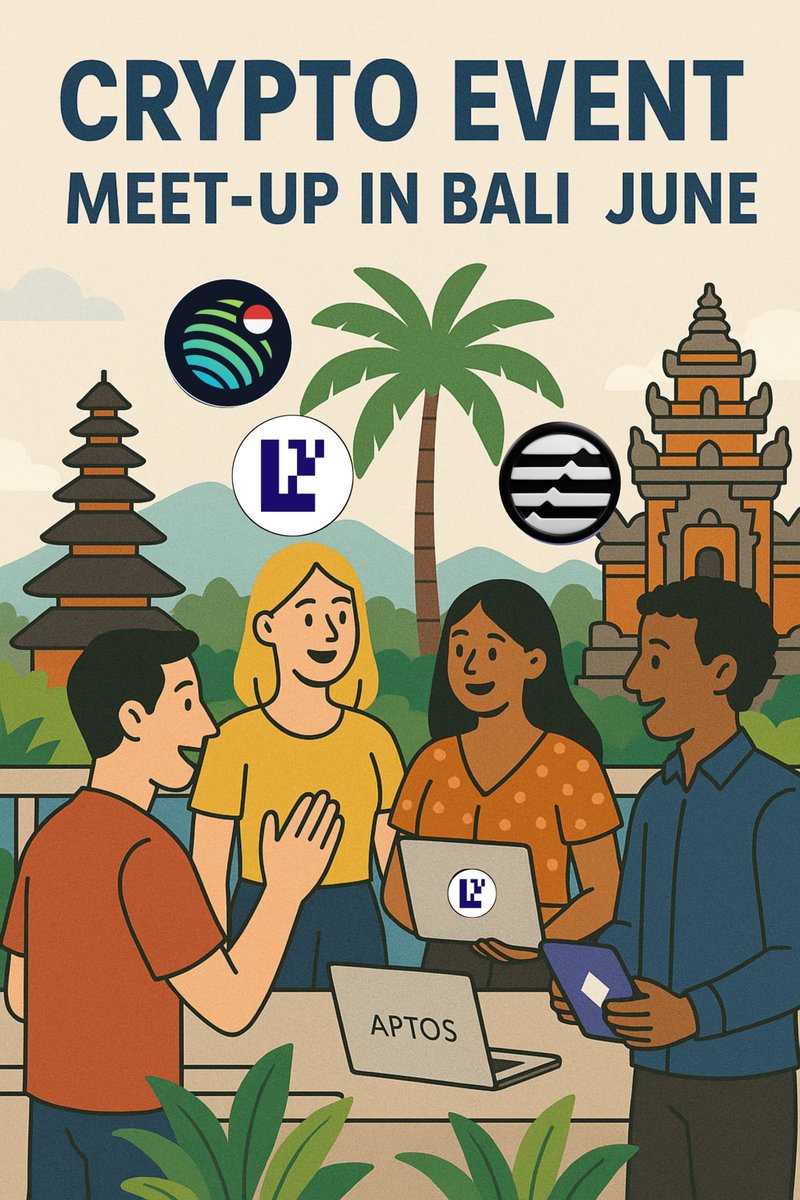 BlockBaliCom's tweet photo. Gm Gm Web3 & Crypto Fams ๐ฎ๐ฉ
Upcoming Crypto Event Meetup in Bali ~ June :
15th june ~ @jup_indonesia
28th june ~ @Aptos_Indonesia
29th june ~ @eigencloud Indonesia
See you soon there ,hopefully to seeing more meet up in bali this month ๐ซก
#BlockBali #CryptoBali https://t.co/L3O3MsqIXr
