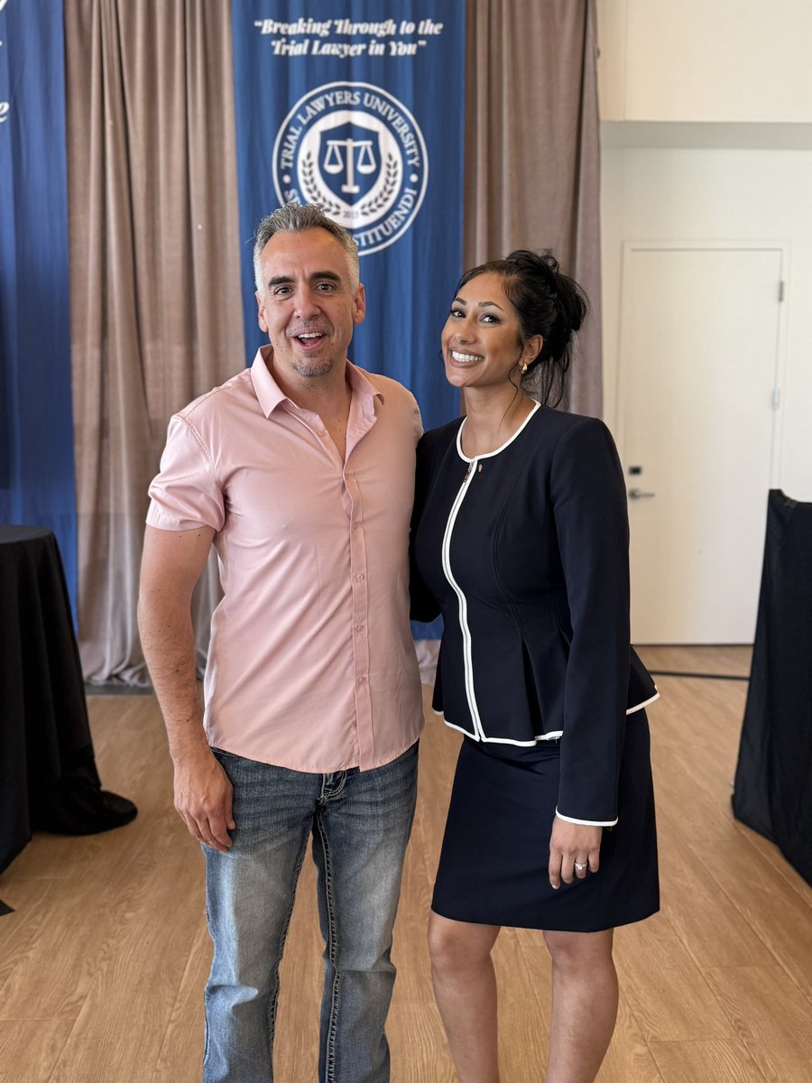 Amazing to meet the man in the flesh and hear firsthand how he secures 9-figure verdicts! 🧠💥at  the legendary Kimbell Jones! Iron sharpens iron! Trial lawyers University 2025