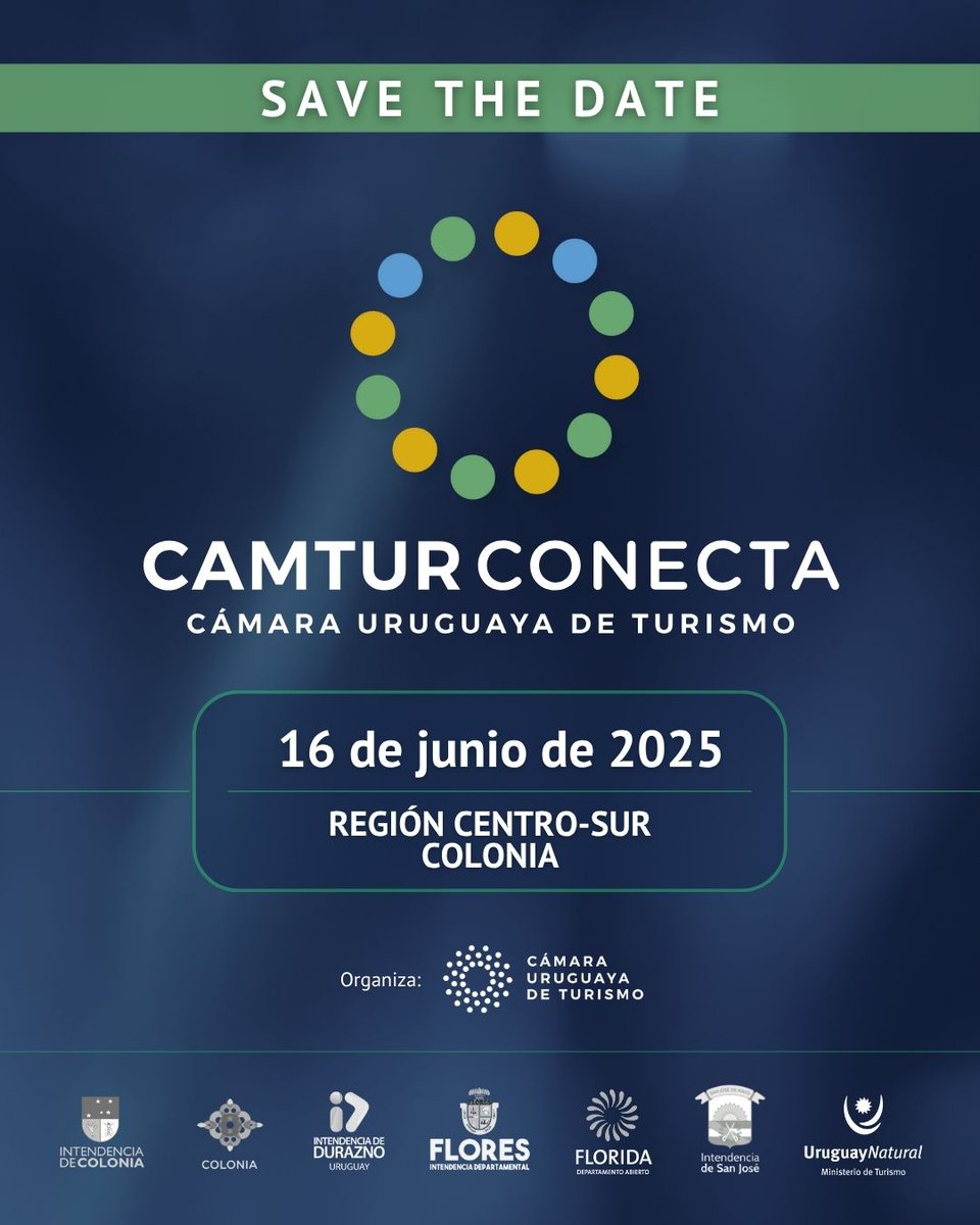 EduardoRapetti's tweet photo. 🔴 LUNES 9 y 16 junio ✅️
@CamturUruguay y la Mesa de la @regioncentrosur 
te invitan a participar de:

1.  Red de mujeres en #turismo
9.6.25 ✅️
➕️ ℹ️ en:
https://t.co/mJHHUuAWkV

2. #CAMTURConecta 
en #ColoniaDelSacramento
16.09.25 ✅️

➕️ ℹ️ en:
https://t.co/Skal04LKBA https://t.co/LES9GssquZ