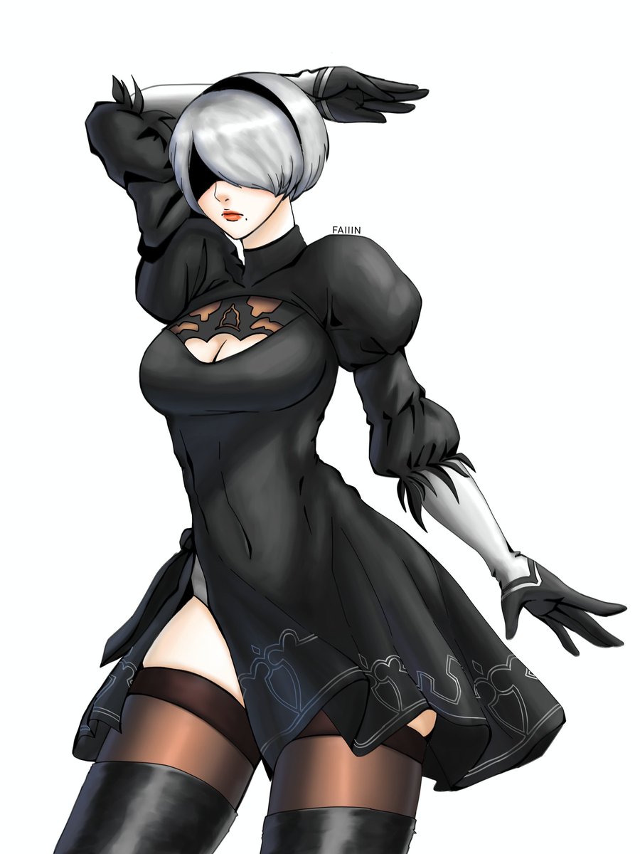 Faiiin627's tweet photo. 2B 🎨

#NieRAutomata #fanart https://t.co/ZxgKX3GY7Y