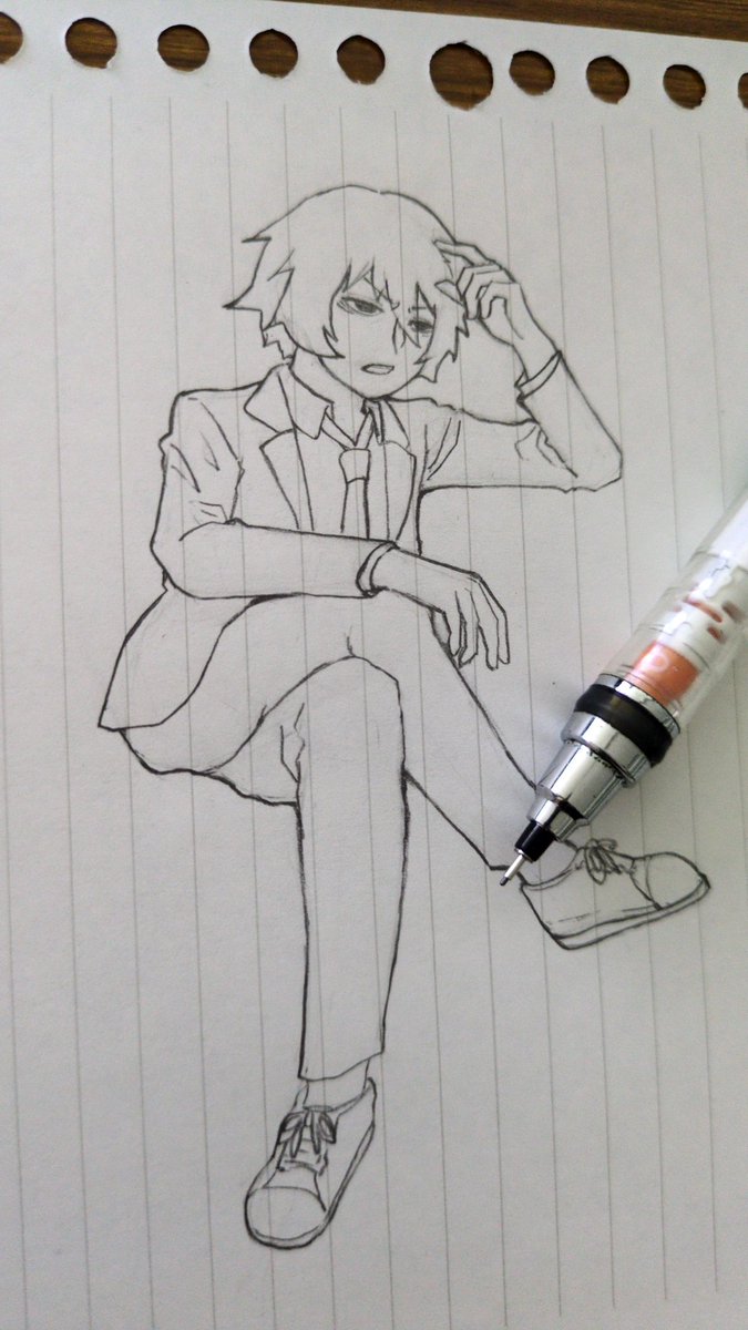 久々に「少しは自分で考えろ」と言ってそうなテルくん描きました