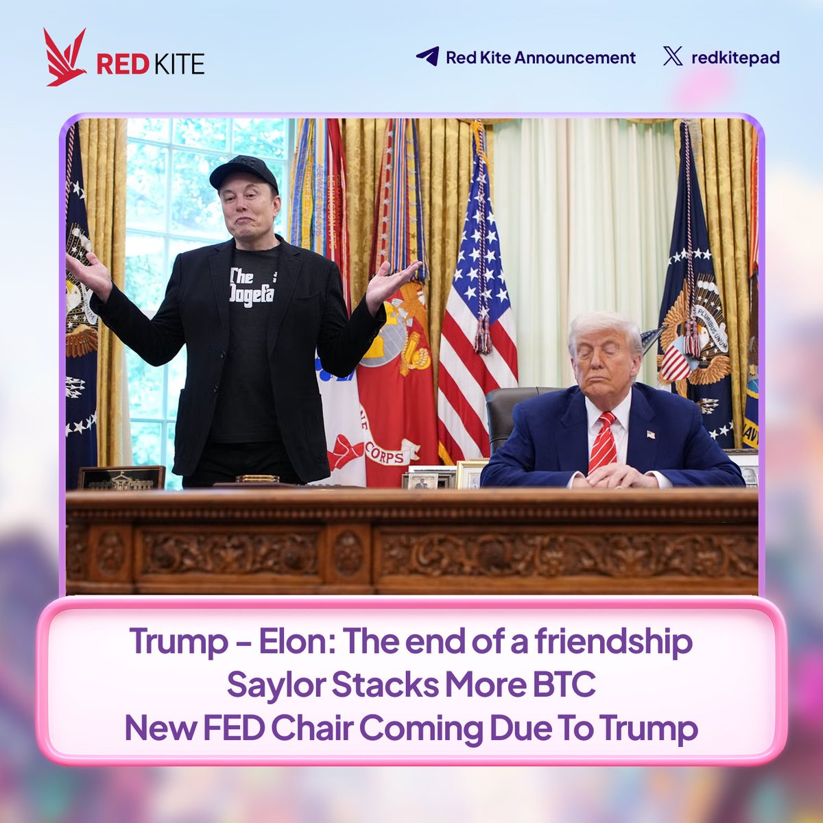 🔥 Market Recap – June 9, 2025

⚡️ Bitcoin rebounds right away to $106K after plunging to $100K amid the Musk–Trump feud. 

🌧 President Trump declares his relationship with Elon Musk is “over” and warns of “serious consequences” if Musk supports Democrats.

🤫 Trump says he will