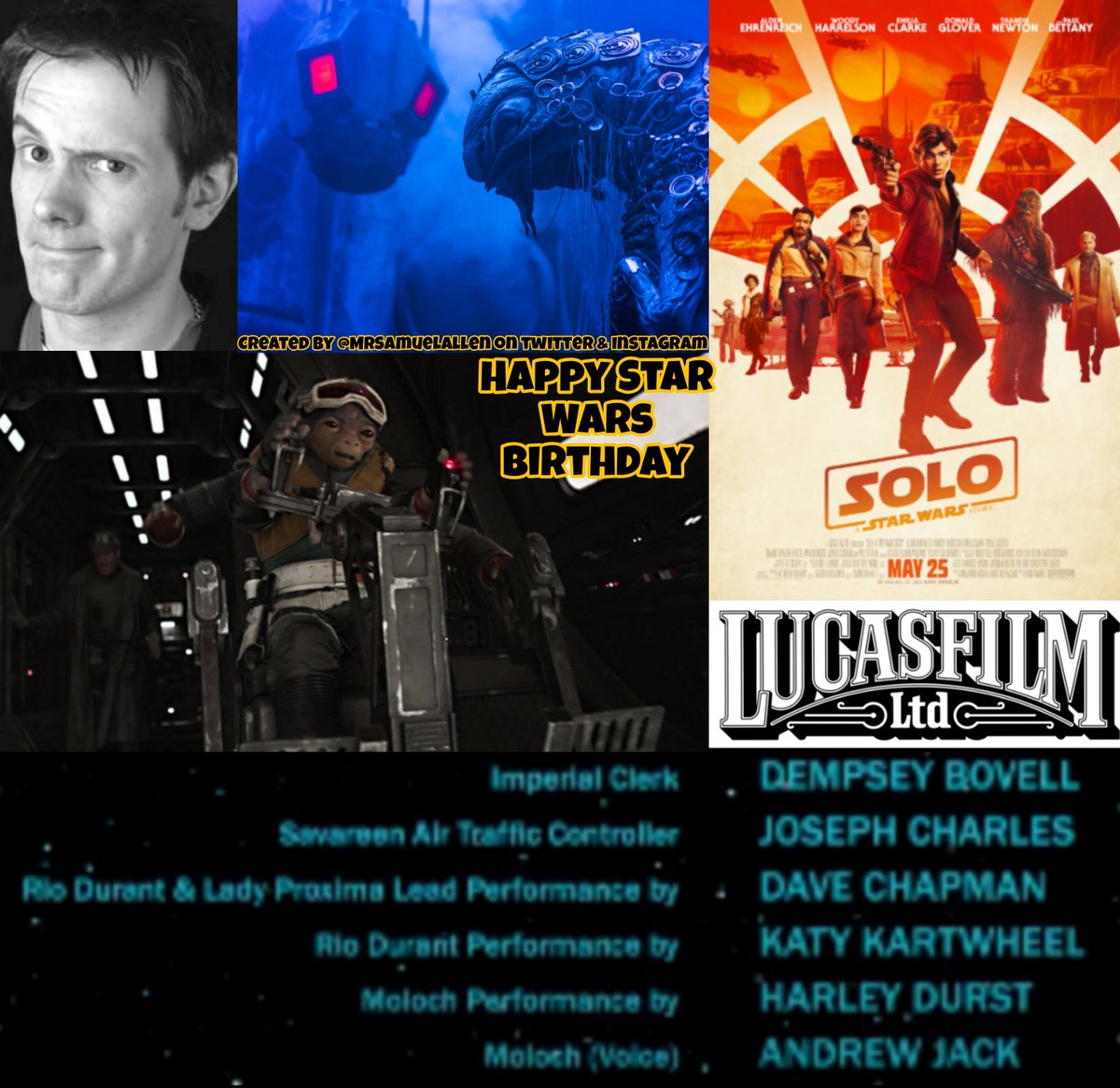 MrSamuelAllen's tweet image. Happy Birthday to #DaveChapman, he worked on many #StarWars projects. May he have a good one.