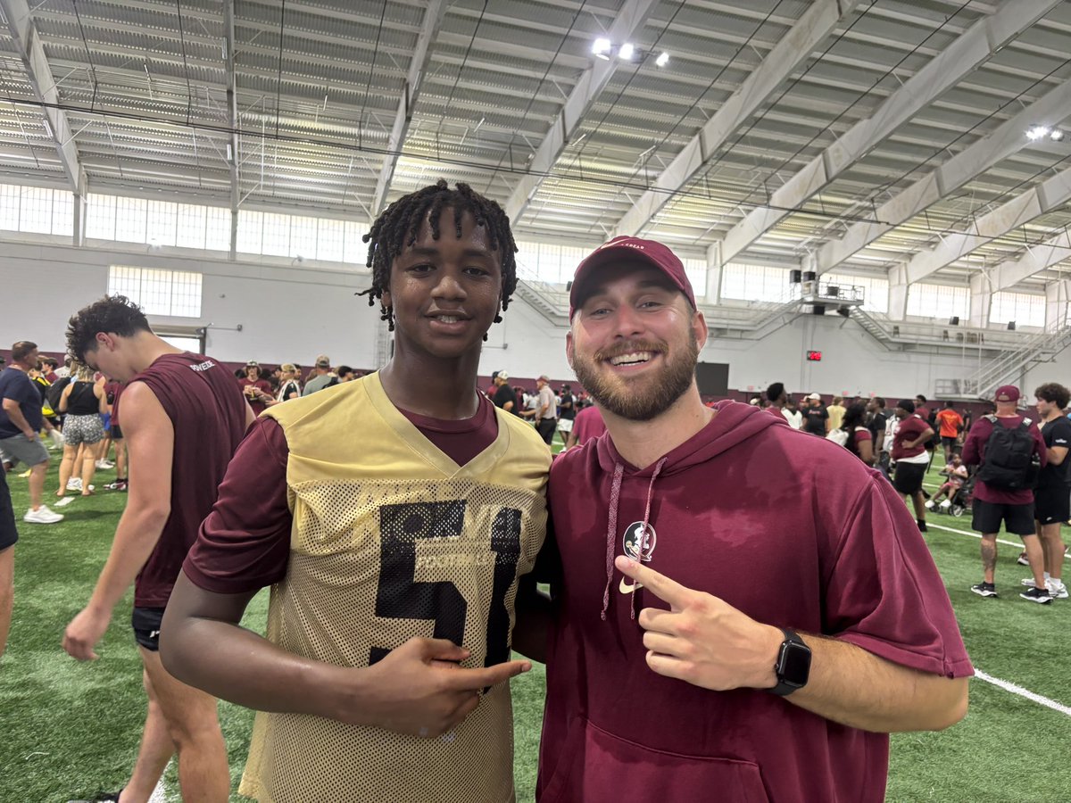 KemarionJordan's tweet photo. I had a Great time at Florida State University and I’m so exited to go back. I’m grateful for the experience and Opportunity to showcase my skills and to compete infront of great coaches.
#AGTG #GoNoles🍢 @CoachYACJohnson @ThomsenChris @PrestonB49 @CoachTyBrooks @TheOfficialPFFB https://t.co/qkHqFSlDaK