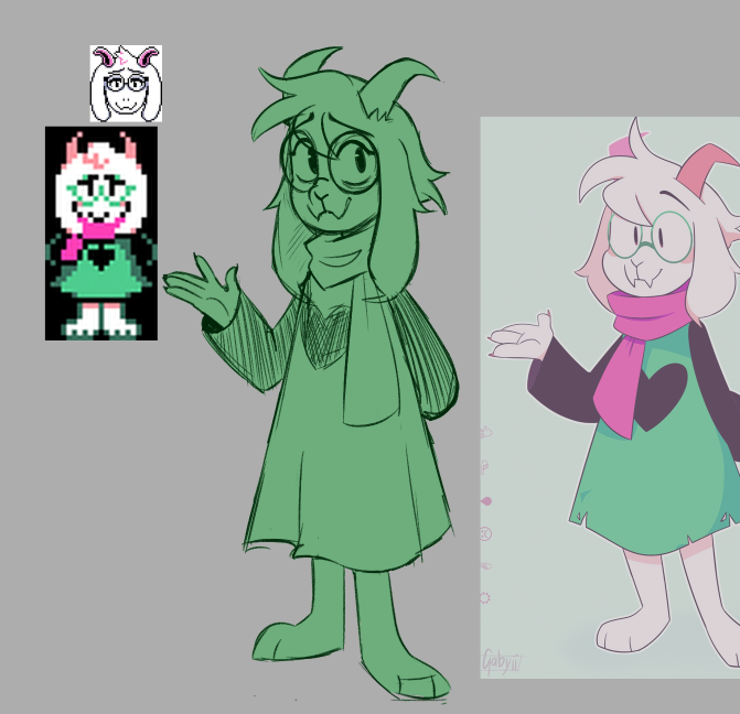 trying to redesign Ralsei