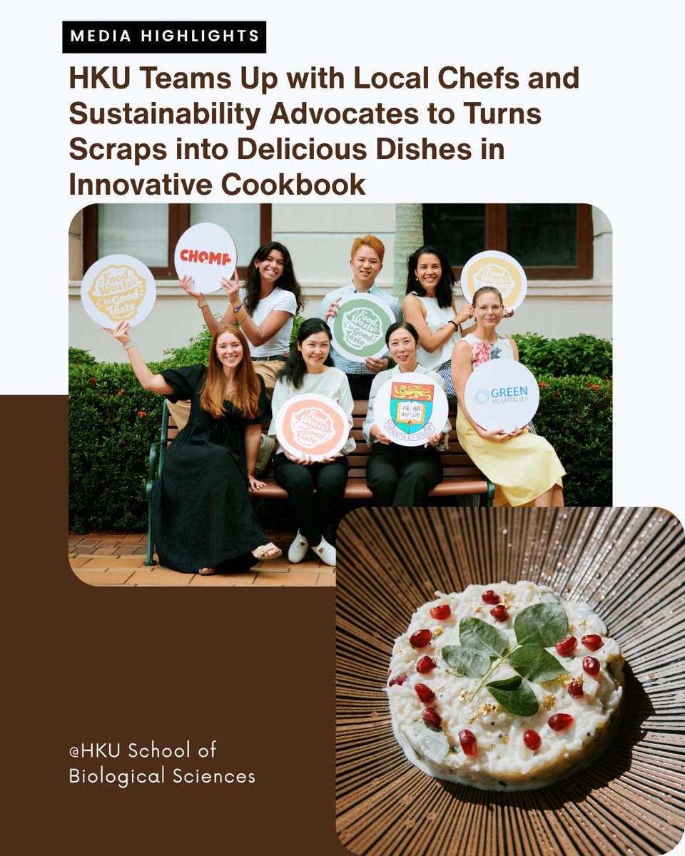 HKU_Science (@hku_science) on Twitter photo Food waste is a global challenge and <a href="/HKUSBS/">HKU School of Biological Sciences</a> is finding creative ways to turn kitchen scraps into nutritious meals.Led by Prof Jetty Lee, the cookbook "Conscious Cooking – Asian Delights" features innovative recipes to inspire healthier and greener living. shorturl.at/WQQfl Food waste is a global challenge and <a href="/HKUSBS/">HKU School of Biological Sciences</a> is finding creative ways to turn kitchen scraps into nutritious meals.Led by Prof Jetty Lee, the cookbook "Conscious Cooking – Asian Delights" features innovative recipes to inspire healthier and greener living. shorturl.at/WQQfl