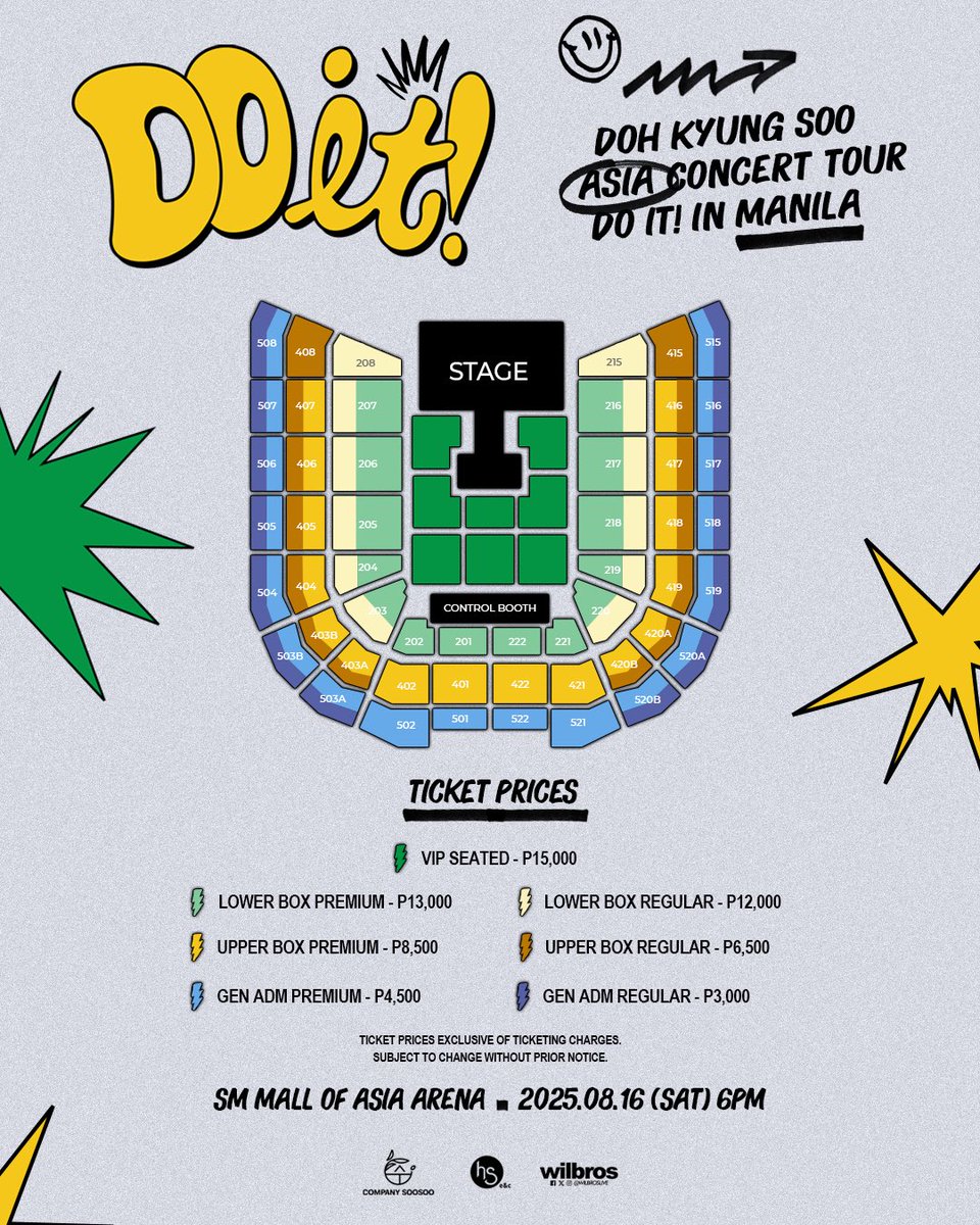 WilbrosLive's tweet image. Attention, EXO-Ls and Dandanies! 📢
D.O. is set to return to the Philippines with his first full-scale solo concert 'DO it!' in MANILA!
𝐃𝐎𝐇 𝐊𝐘𝐔𝐍𝐆 𝐒𝐎𝐎
ASIA CONCERT TOUR
&lt;DO it!&gt; in MANILA
2025.08.16 SAT 6PM
SM Mall of Asia Arena
Tickets On-Sale: June 14 SAT 12PM…