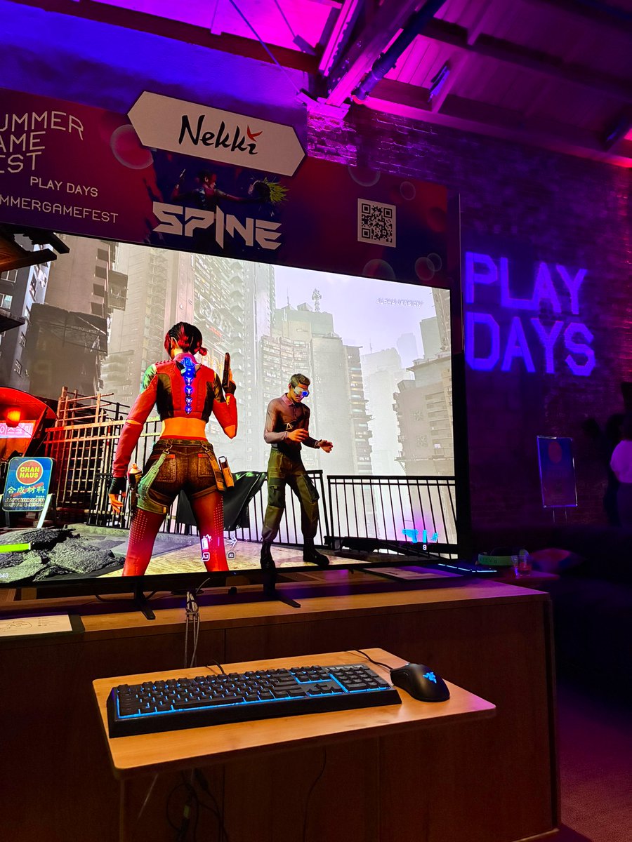 Nekkicom's tweet image. SPINE’s second day at #SummerGameFest brought even more 🔥 reactions. Just one day left — let’s make it count.
#playSPINE #SGF2025