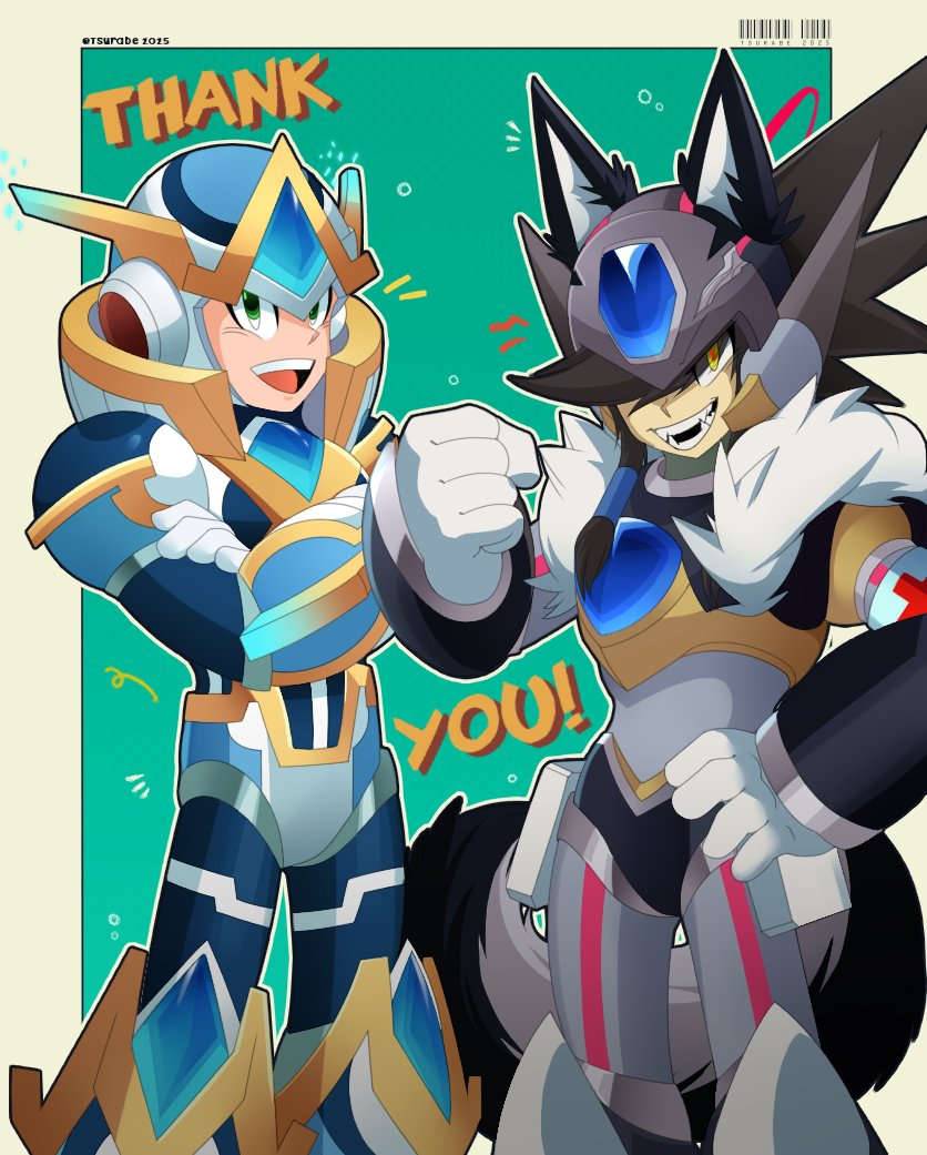 tsuterabe's tweet image. Interaction between my character (on the right) and X wearing this armor made by: @002_Khd
I liked the design, so why not draw it? Thank you very much for your support over the years 🪄🦔