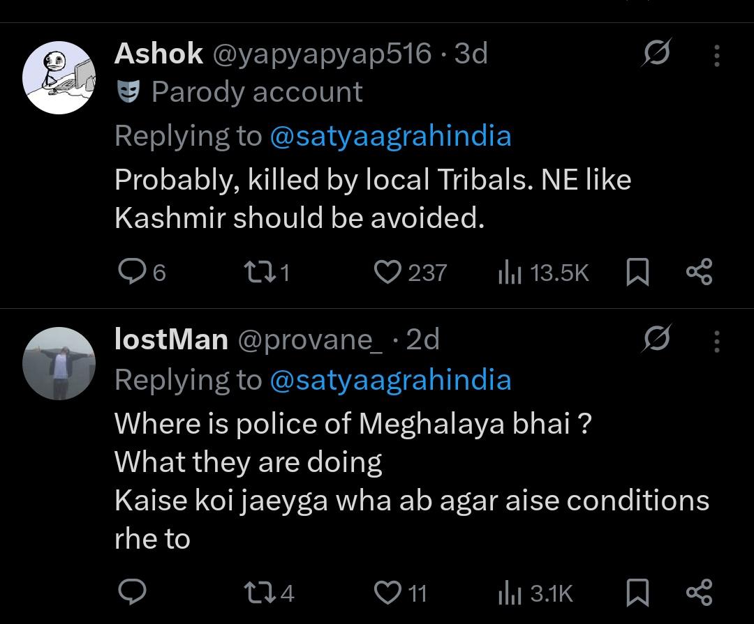 nibirdeka's tweet photo. The nation owes an apology to #Meghalaya https://t.co/bVaAUVQyyn