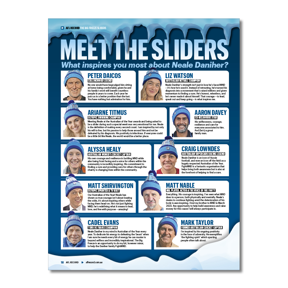 Great day. Fantastic cause. Grab your Record to be part of all the action <a href="/MCG/">Melbourne Cricket Ground</a>. $6 at all gates.
With thanks to <a href="/Metricon/">Johnny Metricon</a> - love where you live. 
<a href="/FightMND/">FightMND</a> <a href="/1116sen/">SEN 1116</a> <a href="/AFLNation/">AFL Nation</a>