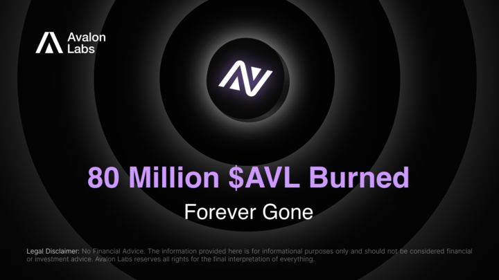 Avalon Labs has officially burned 80M $AVL, representing 44% of the circulating supply. 

These unclaimed airdrop tokens, worth approximately $16 million, have now been permanently removed from circulation. Over the past year, a total of $20M worth of $AVL has been claimed by