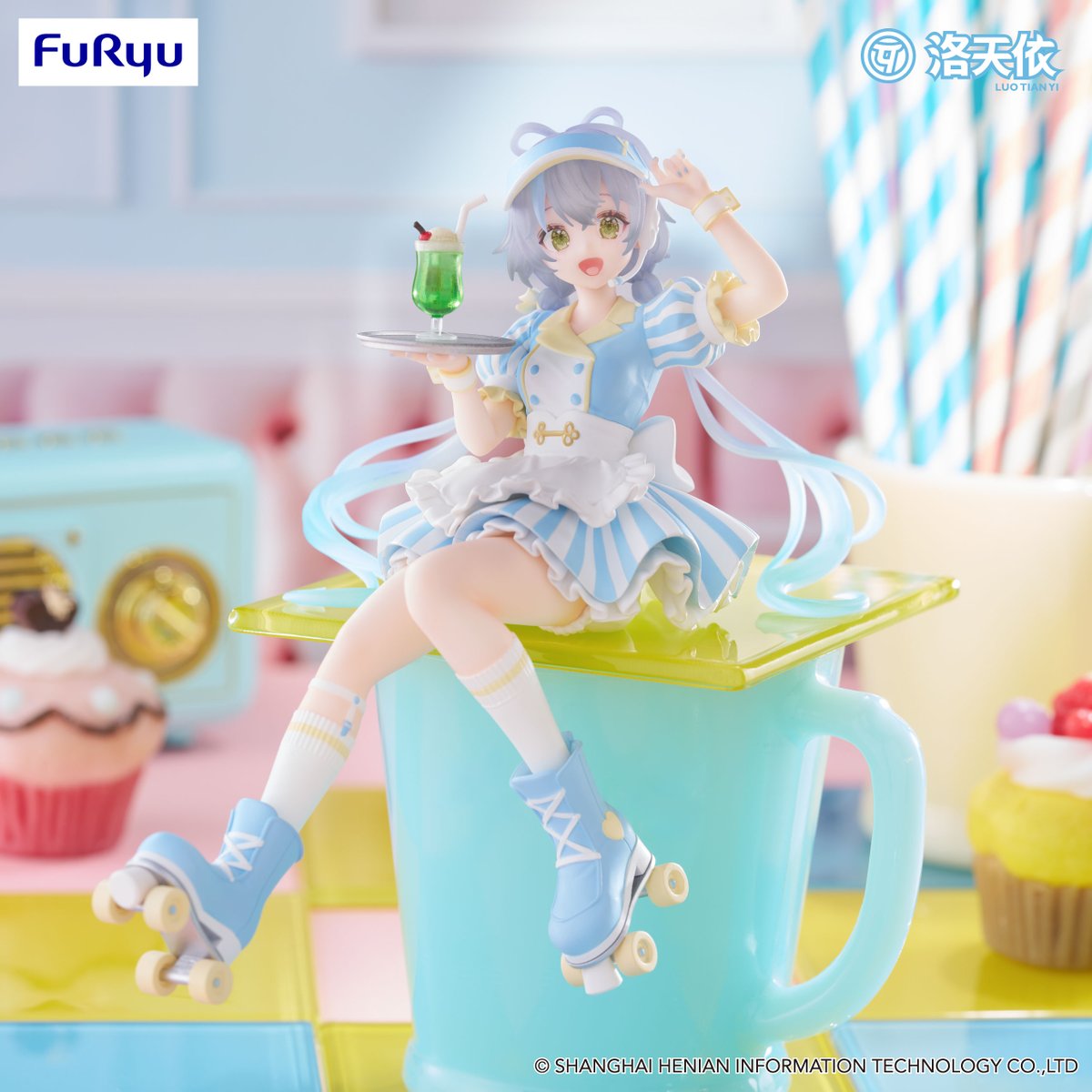 FURYU_collectib's tweet image. LUO TIAN YI
Noodle Stopper Figure -V Singer Luo Tian Yi Waitress ver.-
13cm, coming in October
#FURYU