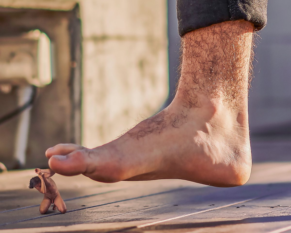 He needed a replacement for the last foot slave. Breaking them in always took a few days so he liked to hasten the process with his sweaty feet. The Aussie immigration officer loved denying visas and then giving them a proper intro to Down Under HIM.