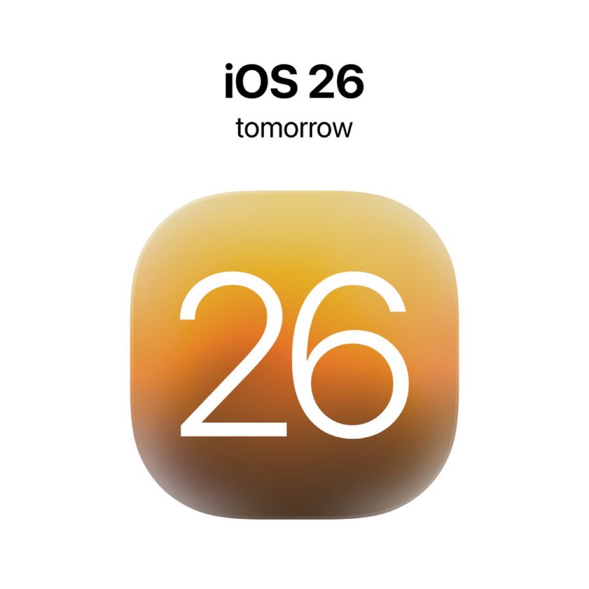 Apple will announce iOS 26 tomorrow! 🔥 #WWDC25  Like this tweet for changed animation.